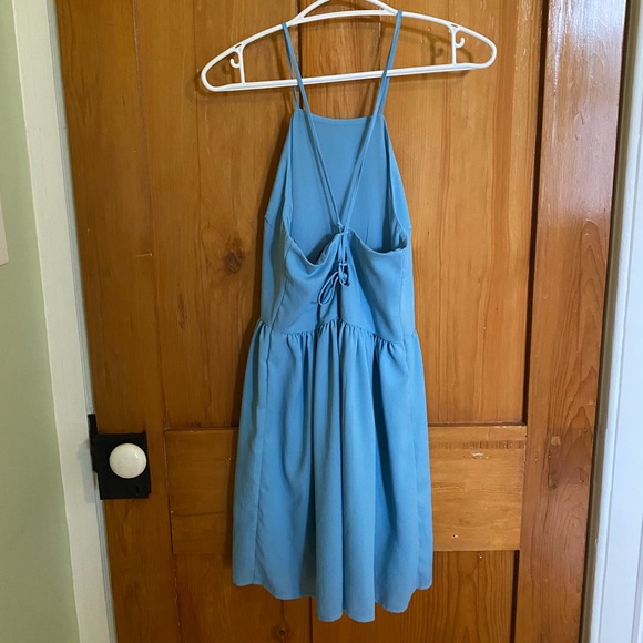 Forever 21 high neck dress with lace up back - Picture 2 of 4